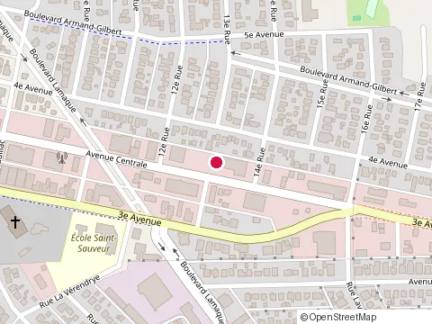 Location of Atelier R Guillemette Inc. at 411 avenue Centrale, Val-d'Or