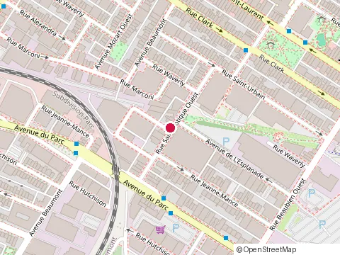 Location of Atelier Urban Face Inc at avenue de l'Esplanade 6750, Montréal