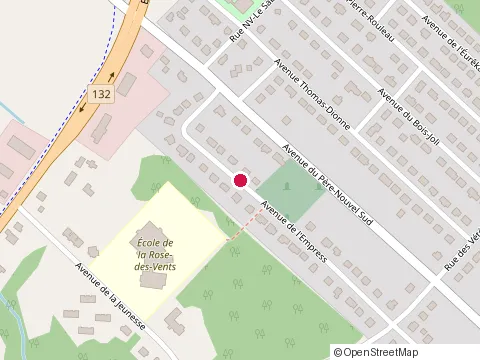Location of Atelier Zone Rouge at 1 Rue de l Empress, Rimouski