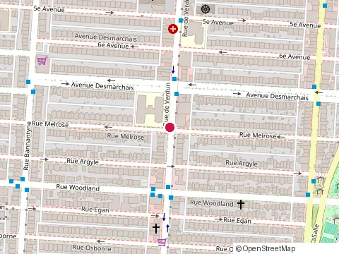 Location of Ateliers Royer at 5250 Rue de Verdun, Verdun