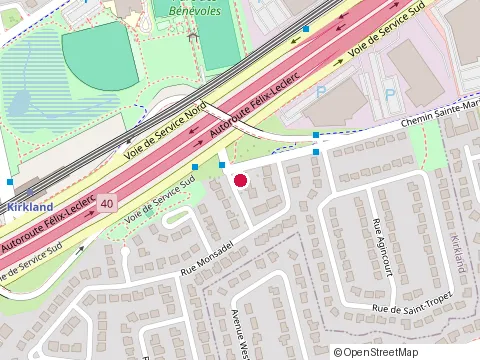 Location of Atlantic Controls at 18000 Voie de Service S, Kirkland