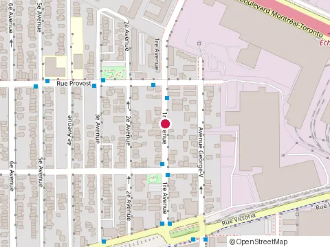 Location of Atome Construction at 630 1Re Ave, Lachine