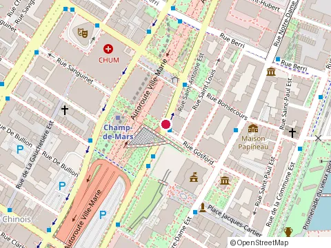 Location of Atrio Restaurant at 206 Rue Saint-Antoine O, Montréal