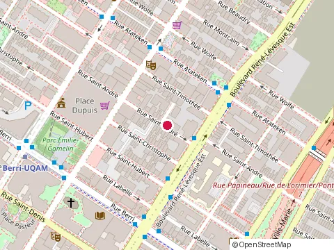 Location of au Bain-Marie at 1214 Rue Saint-Andre, Montréal