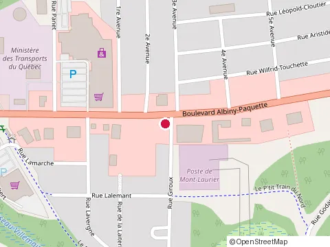 Location of au Faim Gourmet at 1080 boulevard Albiny-Paquette, Mont-Laurier