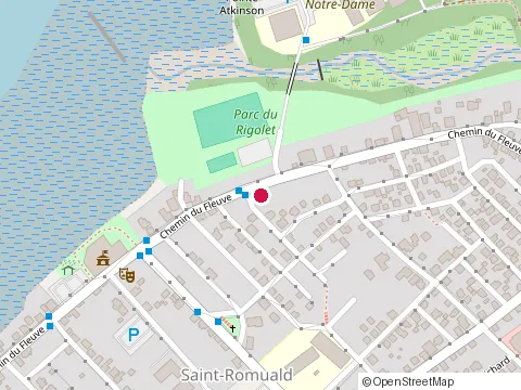 Location of au Grain de Folie Faim Bistro at Chem. du Fleuve Saint-Romuald 2286, Lévis
