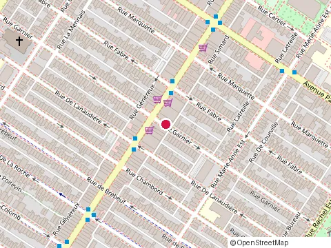 Location of au P'Tit Maroc : Champs de Lavande at 4492 Rue Garnier, Montréal