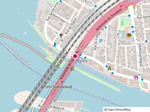 Location of au Petit Cafe at 153 Rue Sainte-Anne, Sainte-Anne-de-Bellevue