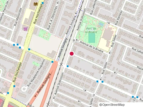 Location of au Service du Corps et de l'Âme at 2208 Rue de Beaurivage, Montréal