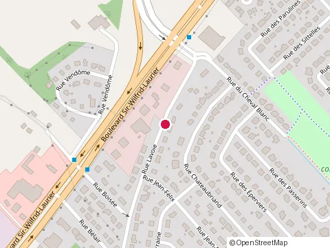 Location of au Toit Rouge at 767 Rue Lavoie, Mont-Saint-Hilaire