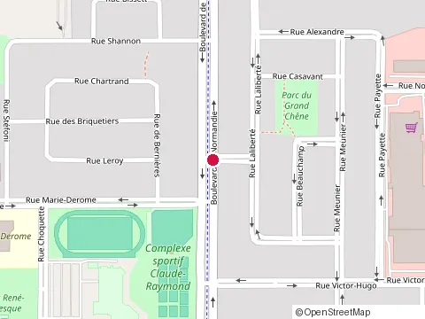 Location of au Tournant de la Gare at 526 Rue Renoir, Saint-Constant