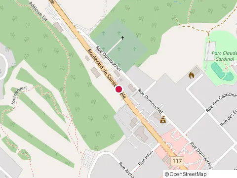 Location of au Vieux Bois Noeuds at 1616 boulevard de Sainte-Adèle, Sainte-Adèle