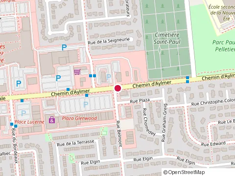 Location of au Vieux Duluth at 210 Ch d'Aylmer, Gatineau