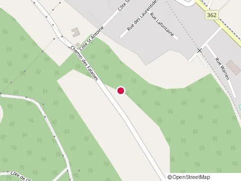 Location of Auberge des Falaises at 250 Chem. des Falaises, La Malbaie