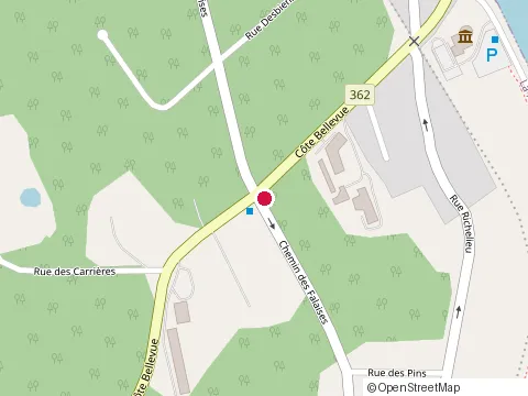 Location of Auberge la Châtelaine at 830 Chem. des Falaises, La Malbaie