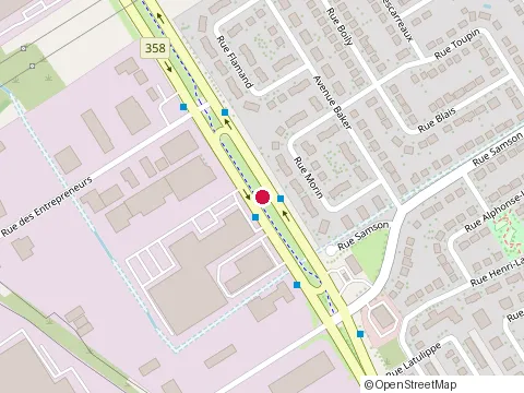 Location of Auclair et Landry at 470 Rue des Entrepreneurs, Québec