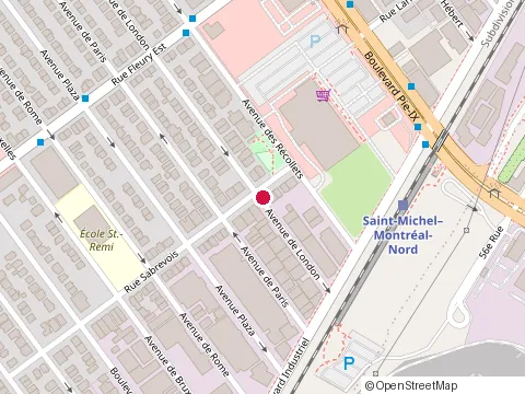 Location of Auto Peet Inc at 10039 avenue de London, Montréal-Nord