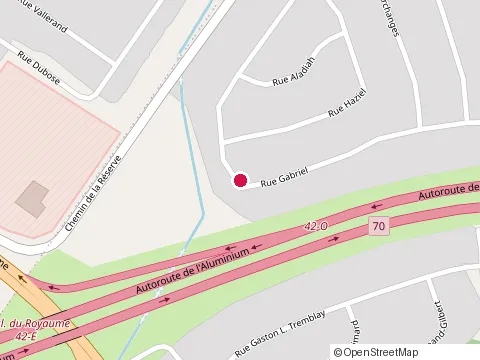 Location of Automatisation Bl at 2569 Chem. de la Réserve, Chicoutimi