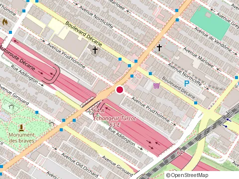 Location of Automotion Collision Centre at 5349 boulevard de Maisonneuve Ouest, Montréal