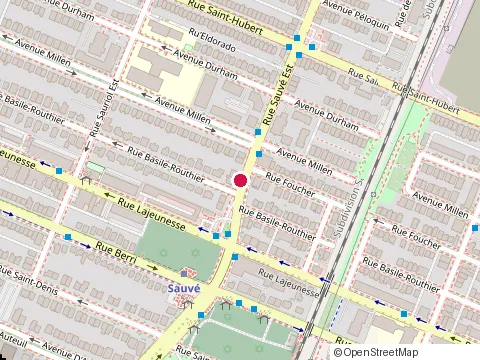Location of Autos Suggestions at 638 rue Sauvé E, Montréal