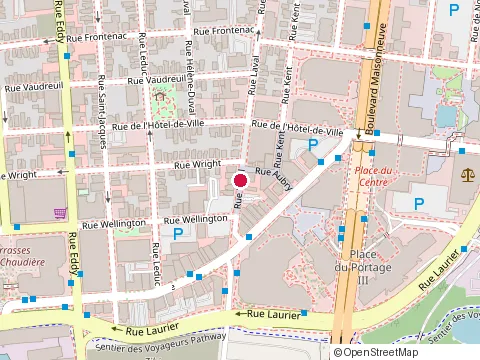 Location of aux 4 Jeudis – Café | Bar at 44 Rue Laval, Gatineau