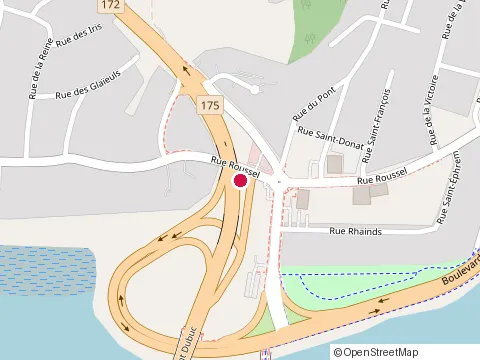 Location of aux Petits Oignons at 2145 Rue Roussel, Chicoutimi