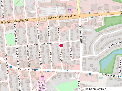 Location of aux Ptits Soins at 152 Rue Brian, Gatineau