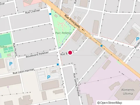 Location of Avec Un Grand A at 581 Rue Breton, Granby