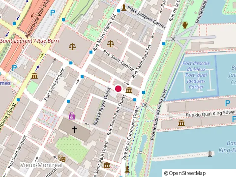 Location of Avocate Me Lodie Verreault-Nantel at 407 boulevard Saint-Laurent, Montréal
