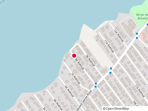 Location of B at 1062 8E Av, Laval