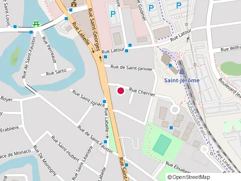 Location of B J F Construction at 380 Cherrier, Saint-Jérôme