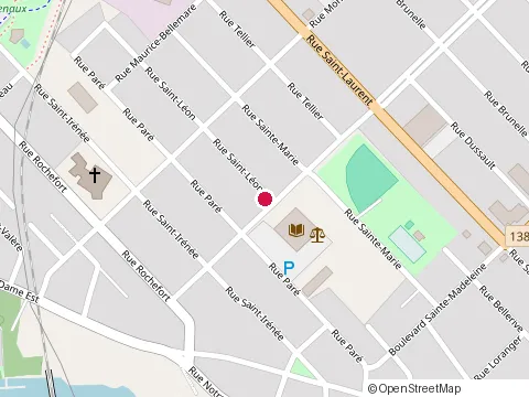 Location of B M Excavation at 206 Rue Saint-Leon, Trois-Rivières