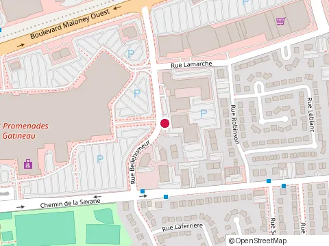 Location of B P l Evaluations Inc at Rue Bellehumeur 203, Gatineau