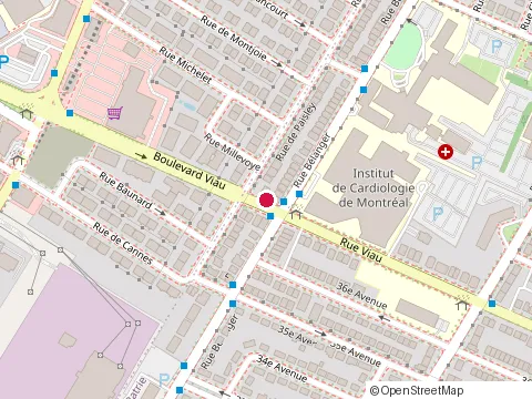 Location of B V Construction at 6995 Rue Viau, Montréal