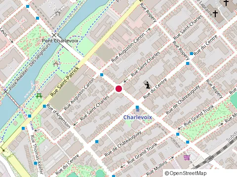 Location of Baan Lao at 1243 Rue Charlevoix, Montréal