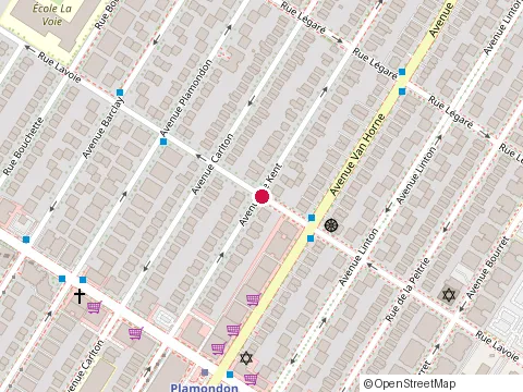 Location of Baidy Mbaye at 4124 avenue de Kent, Montréal