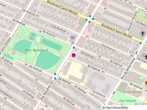 Location of Bairrada at 3124 Rue Beaubien E, Montréal