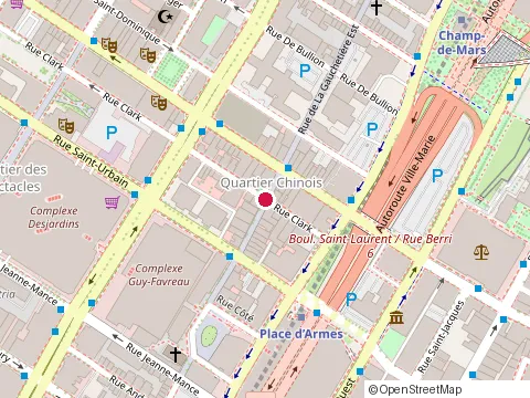 Location of Balene Video at 1008 Clark Rue, Montréal