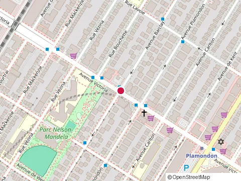 Location of Bam Studio at 6600 avenue Victoria, Montréal