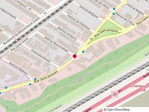 Location of Banya Bain Russe Sauna St. Jacques at 6120, Rue Saint-Jacques, Montréal