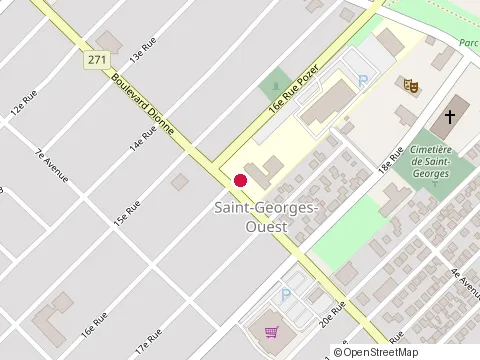 Location of Bar de l'Ouest at 1600 Bd Dionne, Saint-Georges