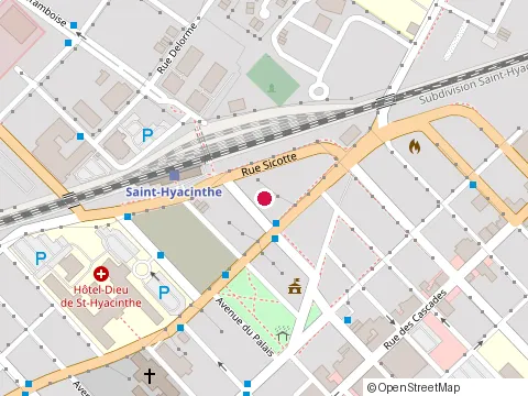 Location of Bar Grand Tronc at 1180 avenue Laframboise, Saint-Hyacinthe