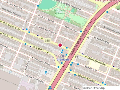 Location of Bar Jamrock at 8753 Rue Lajeunesse, Montréal