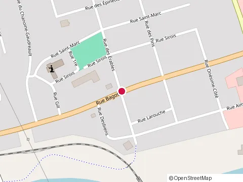 Location of Bar l'Aventurier at 1363 Rue Bagot, La Baie