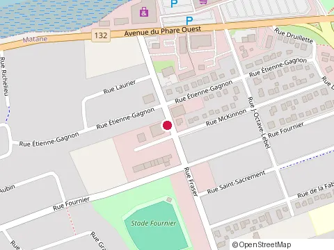 Location of Bar la Mansarde at 143 avenue Fraser, Matane