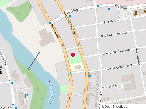 Location of Bar Laitier Casavant at 629 Rue Saint-Georges, Saint-Jérôme