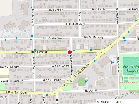 Location of Bar Las Vegas at 1301 Rue Denault, Sherbrooke