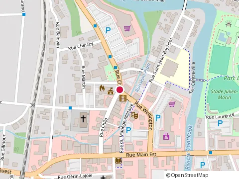 Location of Bar le Baril at 35 Rue Child, Coaticook