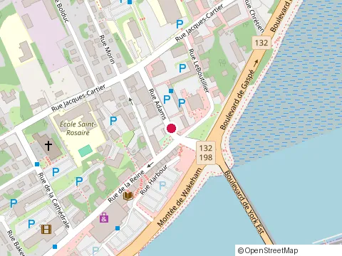 Location of Bar le Castor at 20 Rue Adams, Gaspé