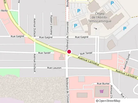Location of Bar le Loft at 636 Lariviere Av, Rouyn-Noranda